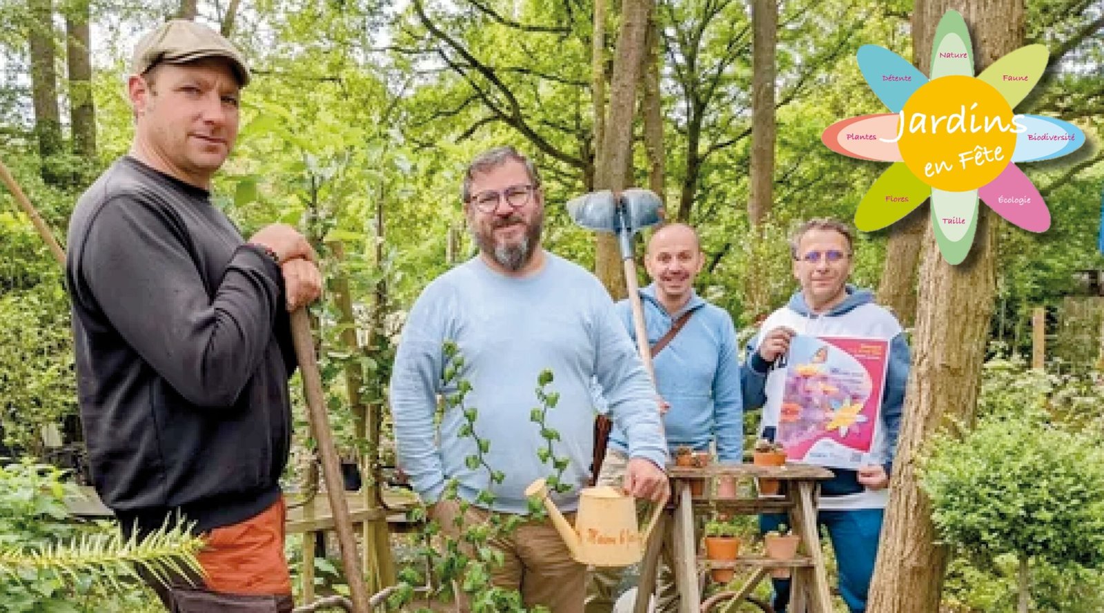 Groupe de personne dans la pépinière